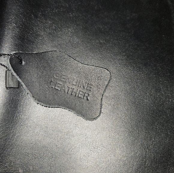 Alpine Swiss Black Leather Briefcase - Picture 9 of 9